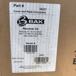 Bak  Revolver X2 Tonneau Cover Fits (Fits Ram 1500 19-22 Without Ram box Or Multifunction Tailgate)