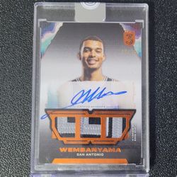 🔥#/25 on card Auto 3 clr Patch Rc Victor Wembanyama 2023-24 Topps 3 RPA Rookie 