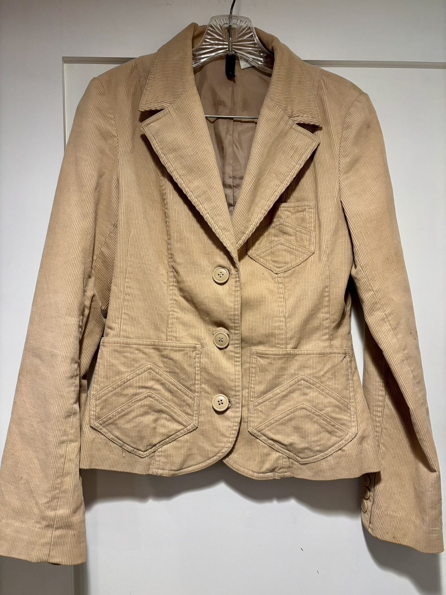 Tan Corduroy H&M Blazer Size 8 With pockets