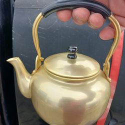 Vintage Small Japanese Metal Tea Pot / Kettle