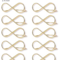 Giantree Table Number Holder Stands, 10 Pcs Place Card Holders Seating Labels Placecard Clips Knot-Shaped Display Holder Gold Photo Picture Cards Disp