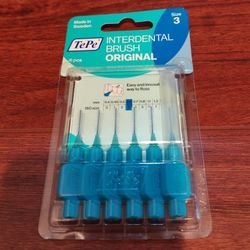 TePe Interdental Brushes 0.6mm Blue Size 3 - 6 pcs - New