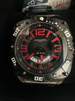 Jorg Gray JG9800-24 Men's Watch with a black PVD stainless steel case and a black dial.