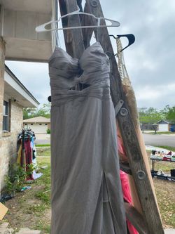 Gray evening Gown