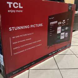 TCL 43inch 4K UHD HDR Smart Roku TV