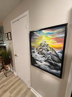Original Oil base painting | “I Went up to the Mountain”