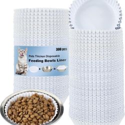 Cat Food Disposable Bowl Liners (Orig. 300 Pieces, Used About 4-5)