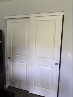 4 White Interior Closet Doors – 35 3/4” x 79 3/4” – Excellent Condition