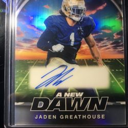 JADEN GREATHOUSE A New Dawn Leaf Football Nation Collection 7/15
