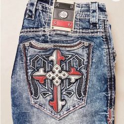 Rare! Rock Revival Jeans 34x32 ( collectors edition)