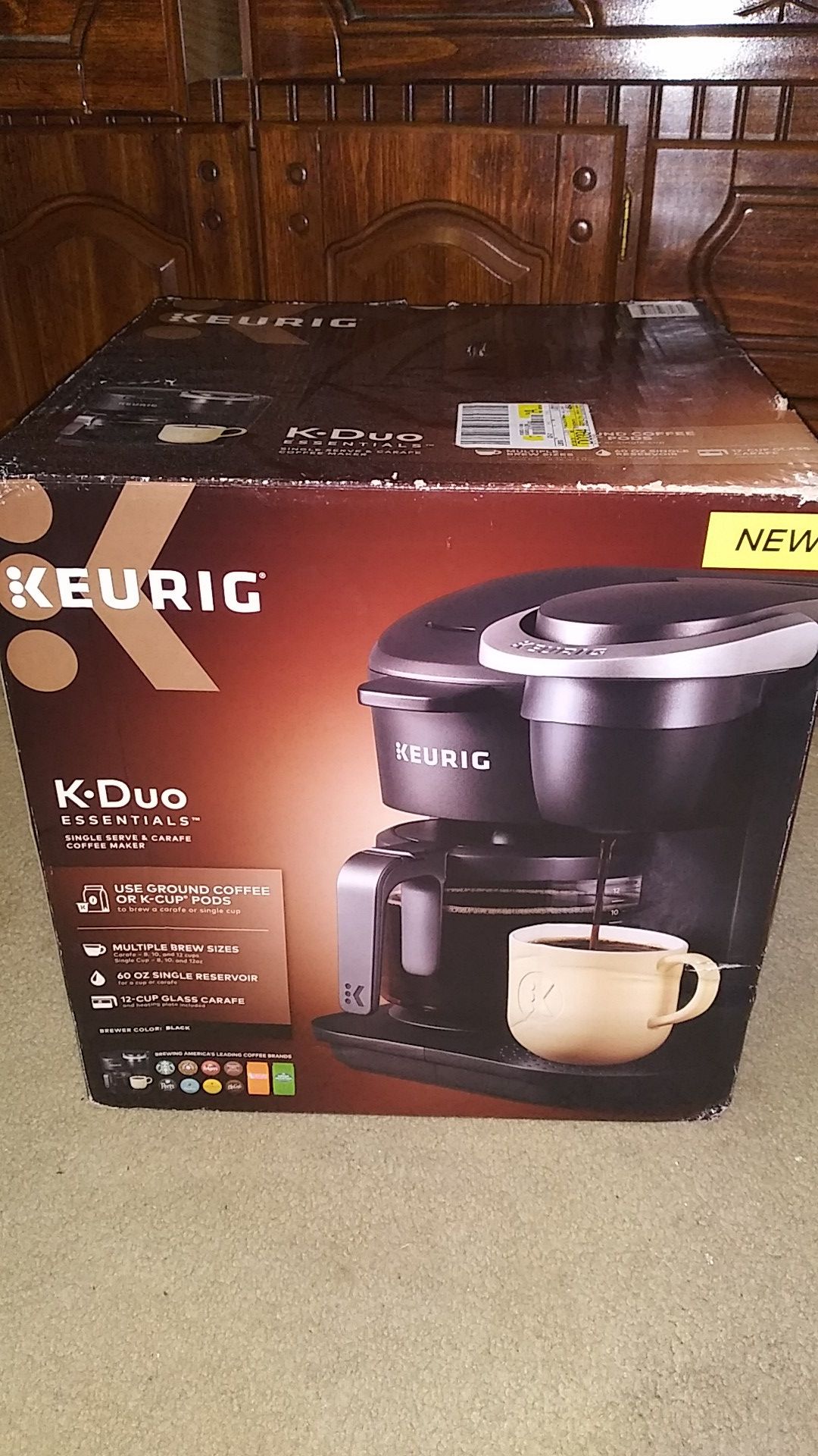 New KEURIG K·Duo Single Serve and Carafe Coffee Maker