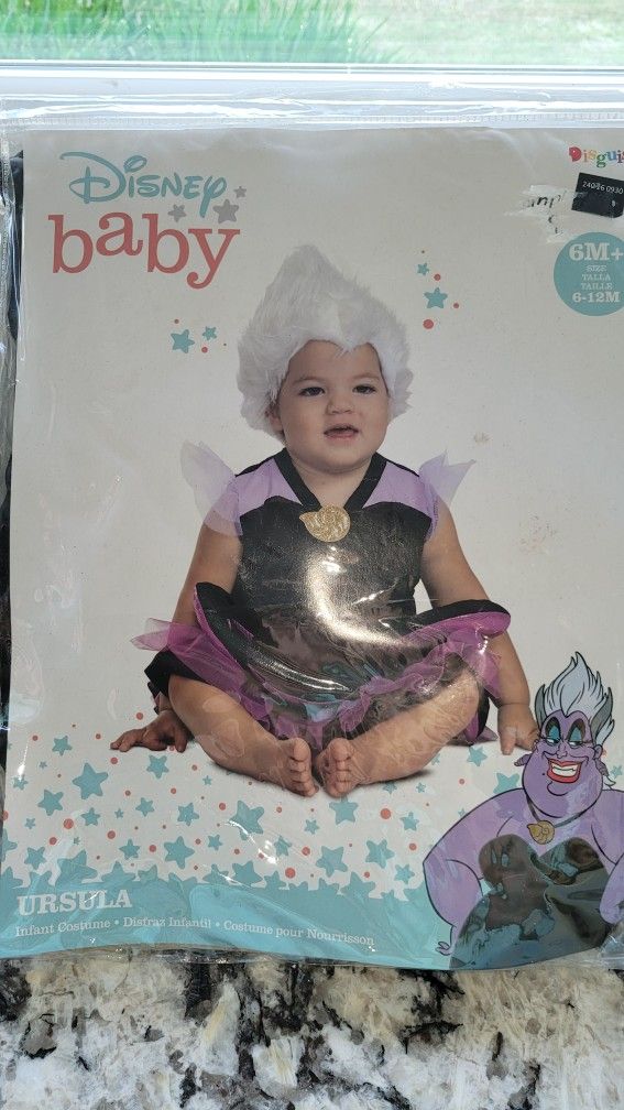 Infant Size 6-12 Mos Disney Baby Ursula Halloween Costume Excellent Condition PRICE Is Firm Cash Only 