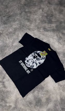 BAPE Grey Camo Ape Head T-Shirt – Black