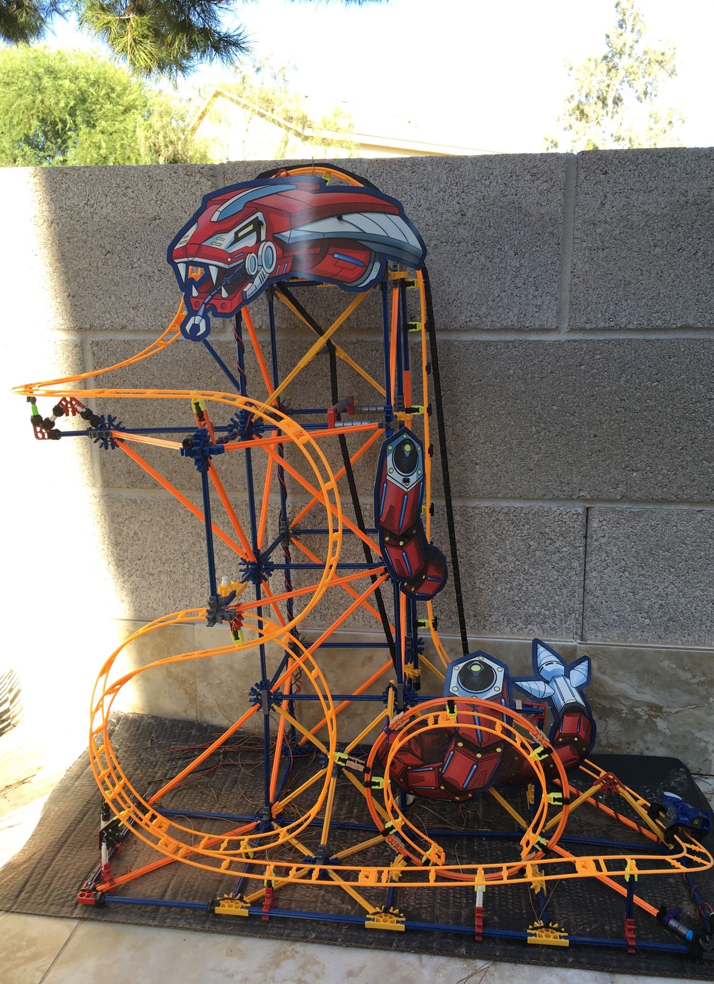 Working! k’nex Kennex roller coaster assembled
