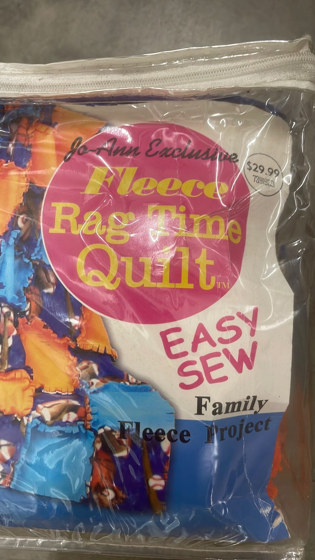 Rag Time Quilt, Fleece