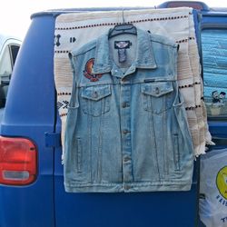 vintage Harley-Davidson denim vest