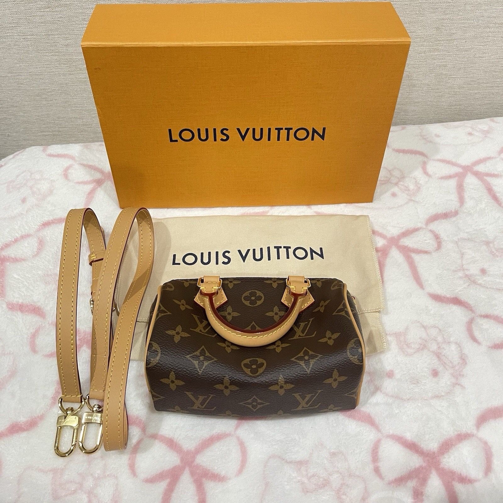 LOUIS VUITTON Nano Speedy Leather Bag for Women