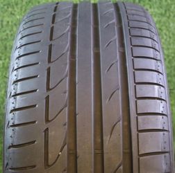 245 40R20 Bridgestone Potenza 5001 with 75% Tread 6/32 99W SKU 28139 Grade A Tires