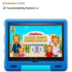 Amazon Fire HD 10 Kids tablet, 10.1", 1080p Full HD, ages 3–7, 32 GB, Sky Blue