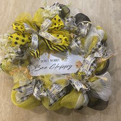 Don’t Worry Be Happy Handmade Wreath