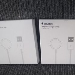 Lot Of 2 Apple i Watch  Magnetic Charger To USB