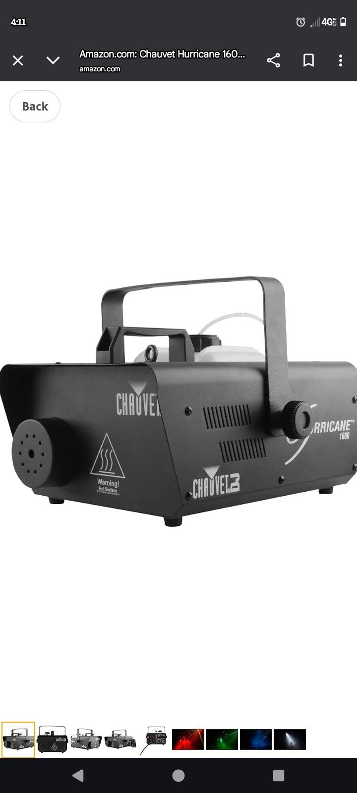 Hurricane 1600 Fog Machine