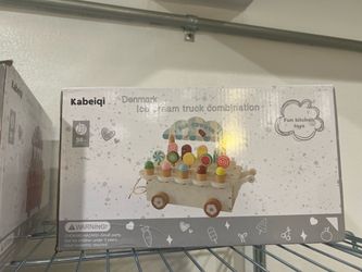Kabeiqi Wooden Ice Cream Truck Toy Set
