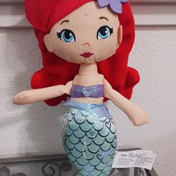 Disney Little Mermaid 12" Stuffed Plush Ariel Doll 