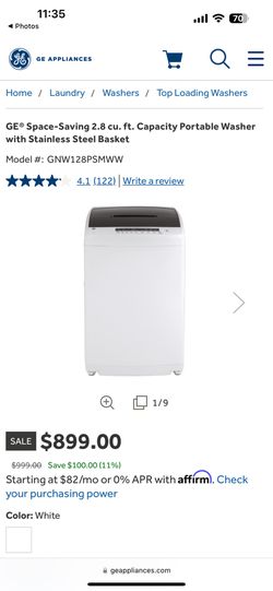 Washer Nothing Wrong Like New 600