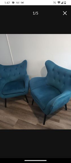 Accent chairs velvet