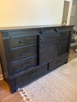 Dresser with nightstand