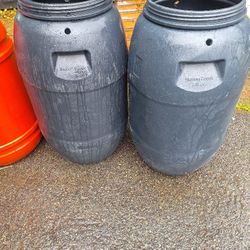 55 Gallon Rain Barrels 