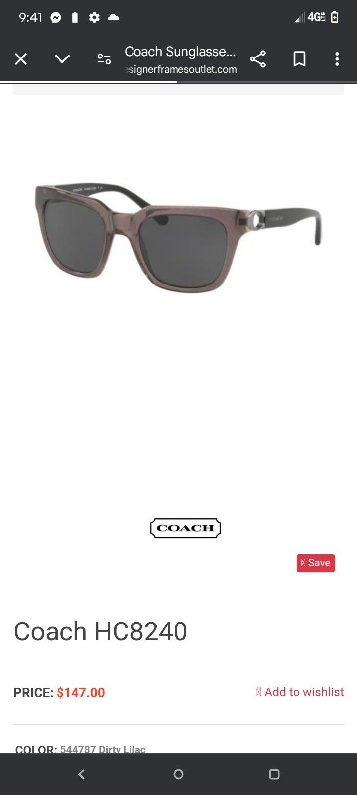 Coach Shades