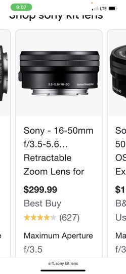 Sony E- Mount Lens 16-50 Lens 
