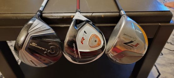 TaylorMade R11 Driver + TaylorMade R7 + Cleveland Launcher HB Driver