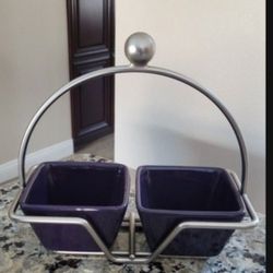 Pampered Chef Simple Additions Square Bowl Set Caddy