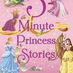 NEW Disney 5 Minutes Princess Stories Hardcover Storybook Story Books 