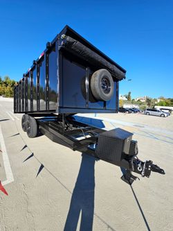 Super HEAVY DUTY 16X8X4 GOLIAT DUMP TRAILER 8"CHANEL SCISSOR HOIST 13 TON,14 PLY TIRES,8000 LBS AXLE,EVERYTHING HEAVY DUTY