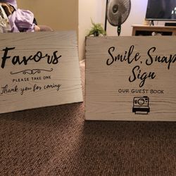 Party Signs. Great For Decorative Table 