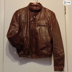 VINTAGE 1980'S ORIGINAL MENS WILSONS SUEDE & LEATHER BOMBER JACKET! SIZE 40.
