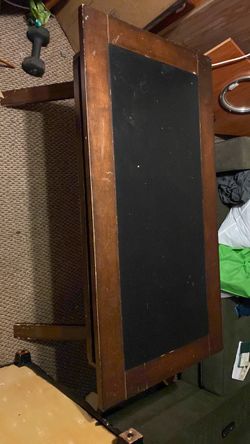 Large Wood Framed table with pull out for computer area
