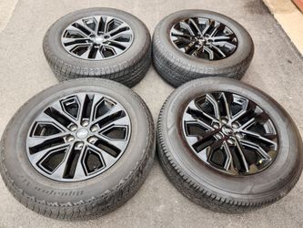 Ford f150 black  factory 20"  wheels and tires