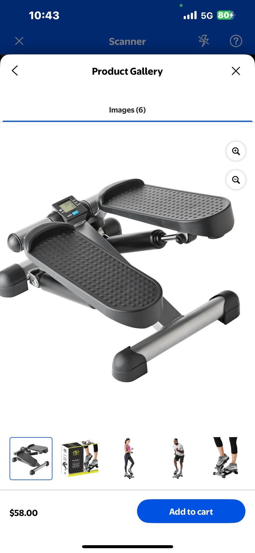 Athletic Works Mini Stepper Machine with Hydraulic Tension Resistance, 14"Lx15"Wx12.5"H Brand New In box