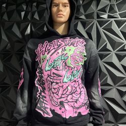 Hellstar hoodie in black and pink #goth #skater