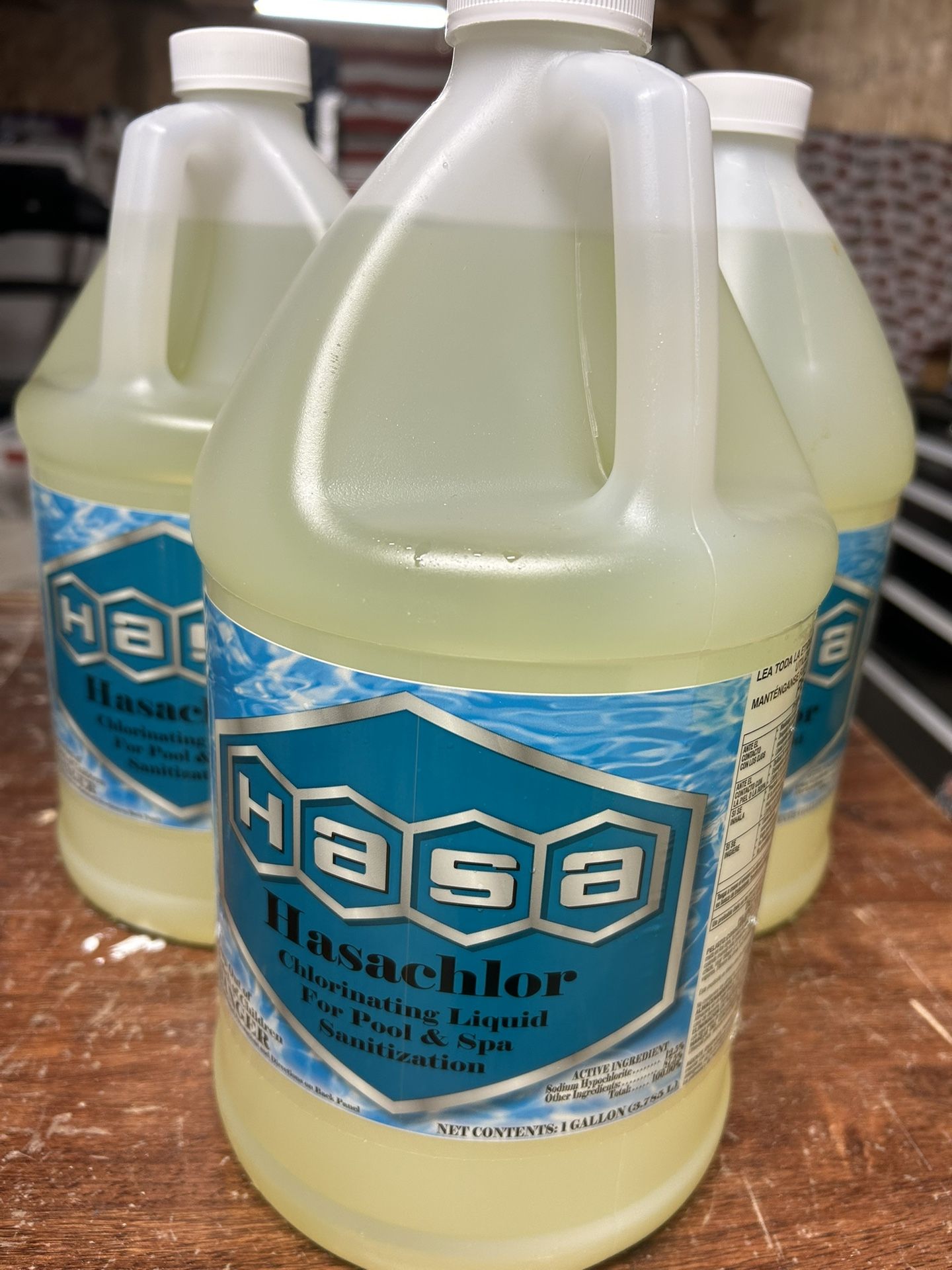 HasaChlor 12.5% Chlorinating Liquid - 3 Gallons