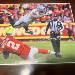 Las Vegas Raiders Brock Bowers signed 16 x 20 photo