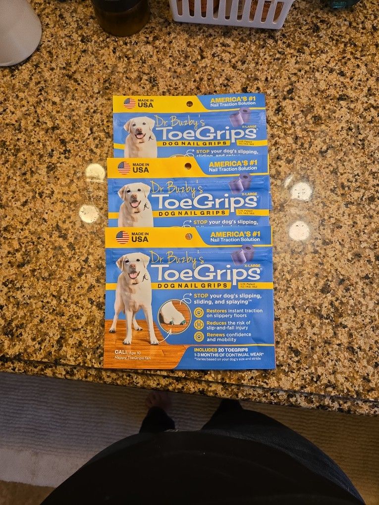 Dr. Buzby's Toe Grips for Dogs size XL (purple)