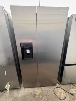 More Side by Side Refrigerator in Stainless Steel 💀