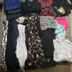 Box Of Women's Clothing Dresses Tops And Sweaters  Mixed Sizes