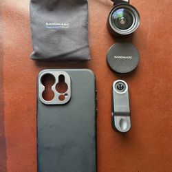 SANDMARC Wide Lens w/case - Iphone 15 Pro Max